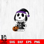 Snoopy Jack Skellington SVG DXF EPS PNG FILE, Graduation File Cut, Digital Download,Instant Download, Silhouette, Cricut