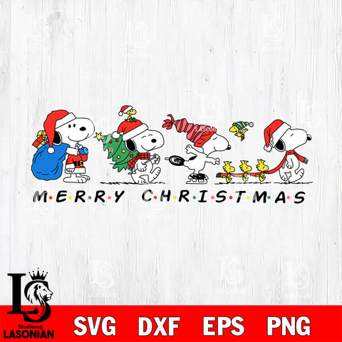Snoopy Merry Christmas Svg Eps Dxf Png File,Christmas Svg Files,Digital Download ,Instant Download