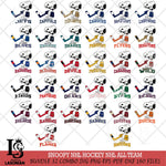 Snoopy NHL Hockey Big Bundle SVG DXF EPS PNG FILE,NHL Bundle File Cut,Disney Digital Download,Instant Download, Silhouette