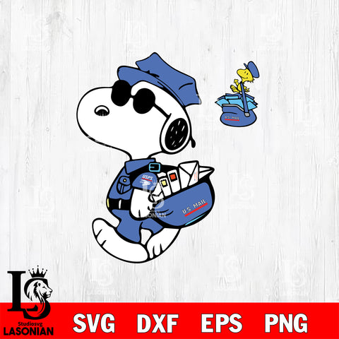 Snoopy USPS Svg Eps Dxf Png File,Christmas File Cut ,Digital Download ,Instant Download, Cricut File