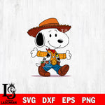 Snoopy Woody svg ,Snoopy Toy Story SVG DXF EPS PNG FILE, Graduation File Cut, Digital Download,Instant Download, Silhouette, Cricut