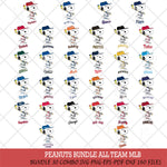 Snoopy sport MLB Svg Eps Dxf Png File,Big Bundle MLB File Cut,Digital Download,Instant Download,MLB Svg Files