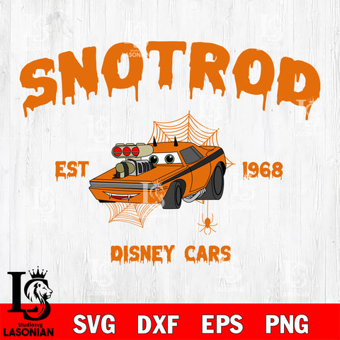 Snotrod est 1968 Disney cars SVG DXF EPS PNG FILE,Halloween File Cut,Disney Digital Download,Instant Download, Silhouette