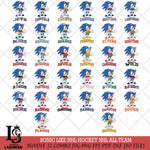 Sonic like NHL Hockey Big Bundle SVG DXF EPS PNG FILE,NHL Bundle File Cut,Disney Digital Download,Instant Download, Silhouette