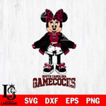 South Carolina Gamecocks Style Minnie Disney Svg Eps Dxf Png File, Digital Download, Instant Download