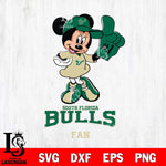South Florida Bulls #1 Fan Minnie Mouse Svg Eps Dxf Png File, Digital Download, Instant Download