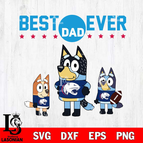 South Alabama Jaguars Best Dad Ever , father day , Bluey NCAA Svg Eps Dxf Png File, Digital Download, Instant Download