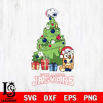 South Alabama Jaguars Bluey Chilli Christmas Tree Svg Eps Dxf Png File, Digital Download