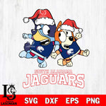 South Alabama Jaguars Bluey Christmas Holiday Svg Eps Dxf Png File, Digital Download