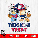 South Alabama Jaguars Bluey Trick or Treat Halloween 2 Svg Eps Dxf Png File, Digital Download, Instant Download
