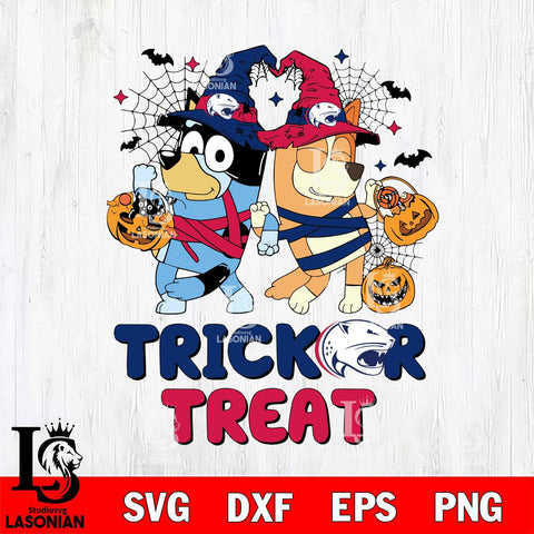 South Alabama Jaguars Bluey Trick or Treat Halloween 2 Svg Eps Dxf Png File, Digital Download, Instant Download