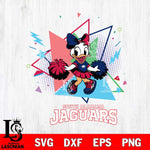 South Alabama Jaguars Cute Daisy Duck Cheerleader SVG DXF EPS PNG FILE, NCAA File Cut,Digital Download,Instant Download