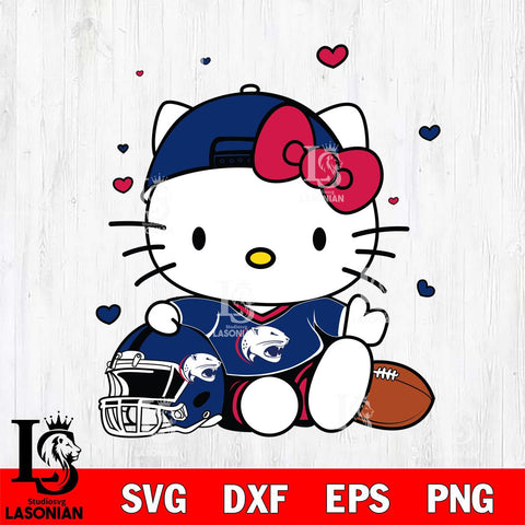 South Alabama Jaguars Cute Hello Kitty Football Svg Eps Dxf Png File, NCAA svg, Digital Download, Instant Download