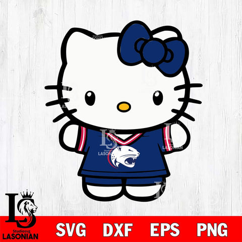 South Alabama Jaguars Cute Hello Kitty Football 6 Svg Eps Dxf Png File, NCAA svg, Digital Download, Instant Download