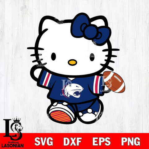 South Alabama Jaguars Cute Hello Kitty Football 7 Svg Eps Dxf Png File, NCAA svg, Digital Download, Instant Download