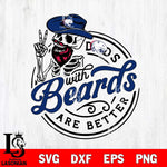 South Alabama Jaguars Dad With Beard Are Better Svg Eps Dxf Png File, Digital Download, Instant Download
