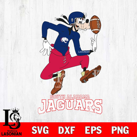 South Alabama Jaguars Goofy Circus Football SVG DXF EPS PNG FILE,NCAA svg ,Football Digital Download,Instant Download, Silhouette