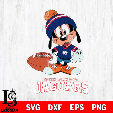 South Alabama Jaguars Goofy Football SVG DXF EPS PNG FILE,NCAA svg ,Football Digital Download,Instant Download, Silhouette