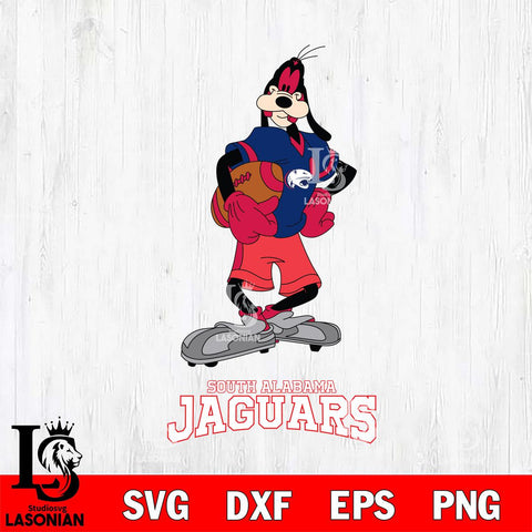 South Alabama Jaguars Goofy Player SVG DXF EPS PNG FILE,NCAA svg ,Football Digital Download,Instant Download, Silhouette