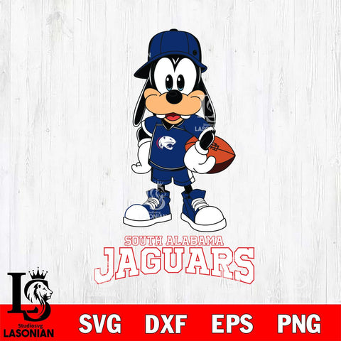 South Alabama Jaguars Goofy rugby SVG DXF EPS PNG FILE,NCAA svg ,Football Digital Download,Instant Download, Silhouette
