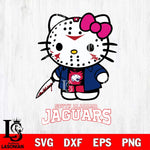 South Alabama Jaguars Hello Kitty Horror 3 Svg Eps Dxf Png File, Digital Download