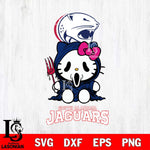 South Alabama Jaguars Hello Kitty Horror 4 Svg Eps Dxf Png File, Digital Download