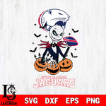 South Alabama Jaguars Jack Skellington 2 halloween Svg Eps Dxf Png File, NCAA svg, Digital Download, Instant Download