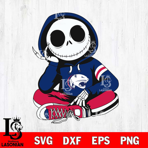 South Alabama Jaguars Jack Skellington halloween Svg Eps Dxf Png File, NCAA svg, Digital Download, Instant Download