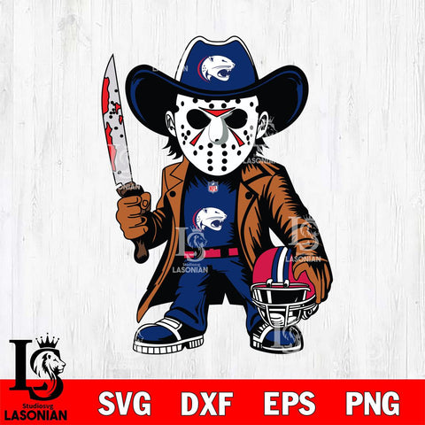 South Alabama Jaguars Jason Voorhees Horror Svg Eps Dxf Png File, NCAA svg, Digital Download, Instant Download