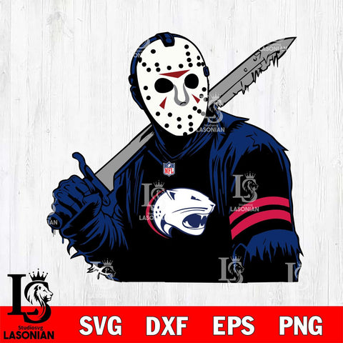 South Alabama Jaguars Jason Voorhees Horror 7 Svg Eps Dxf Png File, NCAA svg, Digital Download, Instant Download