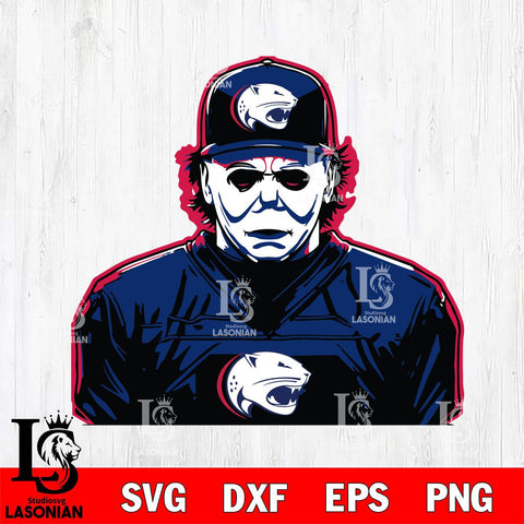 South Alabama Jaguars Michael Myers Horror Halloween Svg Eps Dxf Png File, NCAA svg, Digital Download, Instant Download