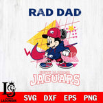 South Alabama Jaguars Mickey Mouse Rad Dad SVG DXF EPS PNG FILE, NCAA File Cut,Digital Download,Instant Download