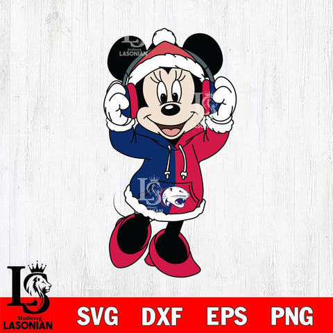 South Alabama Jaguars Minnie Mouse Disney Football Christmas File Cut, NCAA SVG DXF EPS PNG FILE, Digital Download , Criucut , Silhouette