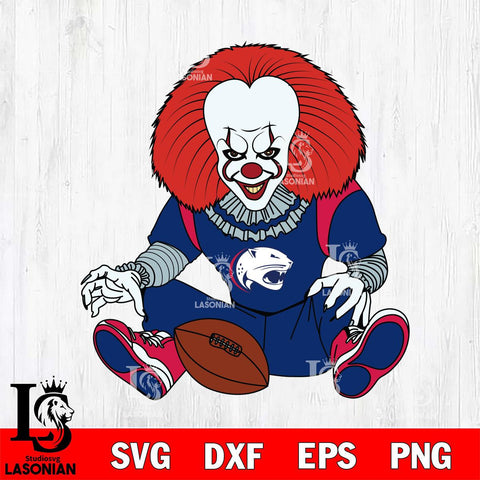 South Alabama Jaguars Pennywise Horror Sport 6 Svg Eps Dxf Png File, Digital Download