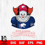 South Alabama Jaguars Pennywise Horror Sport 7 Svg Eps Dxf Png File, Digital Download
