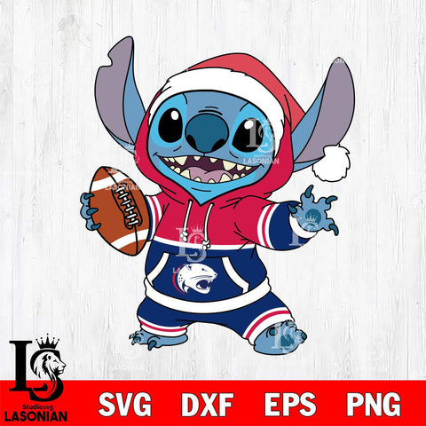South Alabama Jaguars Stitch Football Christmas File Cut, NCAA SVG DXF EPS PNG FILE, Digital Download , Criucut , Silhouette