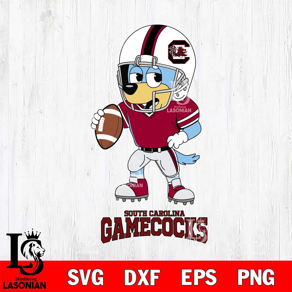South Carolina Gamecocks Bluey rugby – lasoniansvg