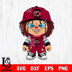 South Carolina Gamecocks Chucky Football Horror Halloween Svg Eps Dxf Png File, NCAA svg, Digital Download, Instant Download