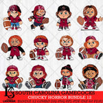 South Carolina Gamecocks Chucky Horror Bundle 12 SVG Eps Dxf Png File, Bundle NCAA svg, Digital Download, Instant Download