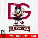 South Carolina Gamecocks Dolce And Gabbana Daisy Duck Disney Svg Eps Dxf Png File, Digital Download, Instant Download