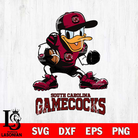 South Carolina Gamecocks Donal Duck Disney, Svg Eps Dxf Png File, Digital Download