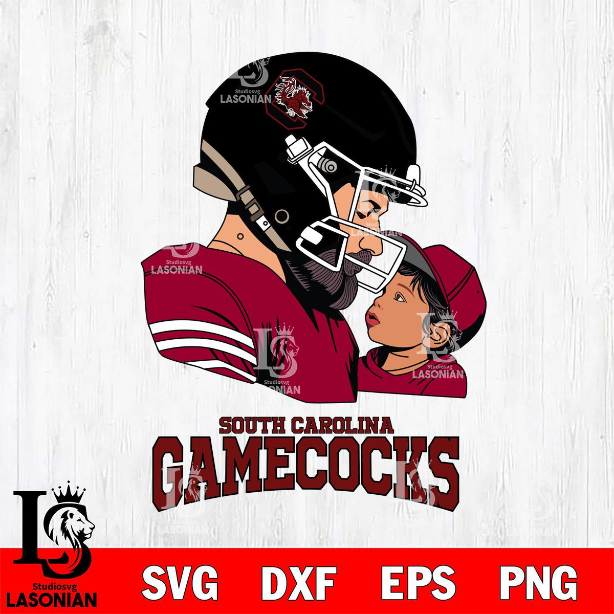South Carolina Gamecocks Father And Child Rugby – lasoniansvg