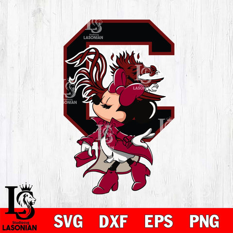South Carolina Gamecocks Glamorous Minnie Svg Eps Dxf Png File, Digital Download, Instant Download