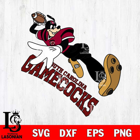 South Carolina Gamecocks Goofy rugby player SVG DXF EPS PNG FILE,NCAA svg ,Football Digital Download,Instant Download, Silhouette
