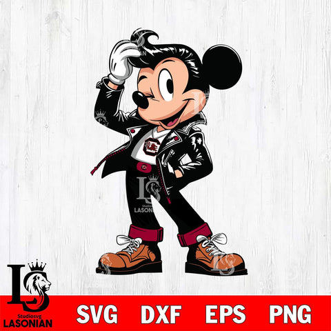 South Carolina Gamecocks Handsome Mickey Mouse Svg Eps Dxf Png File, Digital Download, Instant Download