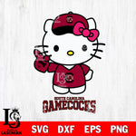 South Carolina Gamecocks Hello Kitty Best Fan Svg Eps Dxf Png File, Digital Download, Instant Download
