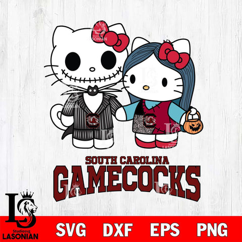 South Carolina Gamecocks Hello Kitty Horror 11 Svg Eps Dxf Png File, Digital Download
