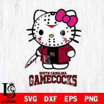 South Carolina Gamecocks Hello Kitty Horror 3 Svg Eps Dxf Png File, Digital Download