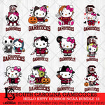 South Carolina Gamecocks Hello Kitty Horror NCAA Bundle 12 SVG Svg Eps Dxf Png File, Digital Download