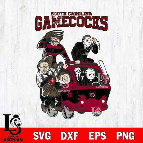 South Carolina Gamecocks Jason Voorhees Horror 10 Svg Eps Dxf Png File, NCAA svg, Digital Download, Instant Download